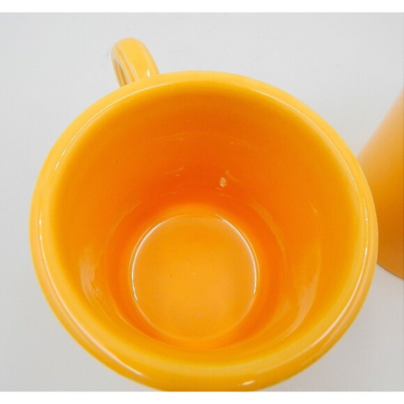 Fiesta Fiestaware Vintage Yellow Tom And Jerry Coffee Mug Ring Handle - Picture 8 of 10